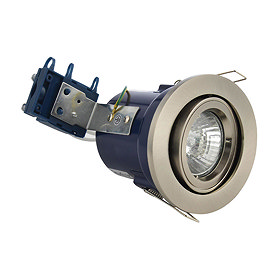 Forum Electralite Adjustable Satin Chrome Fire Rated Downlight - ELA-27466-SCHR Large Image