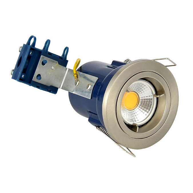 Forum Electralite Fixed Satin Chrome Fire Rated Downlight - ELA-27465-SCHR Large Image