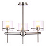 Forum Gene Chrome Cylinder 3 Light Flush Ceiling Fitting - SPA-31726-CHR Large Image