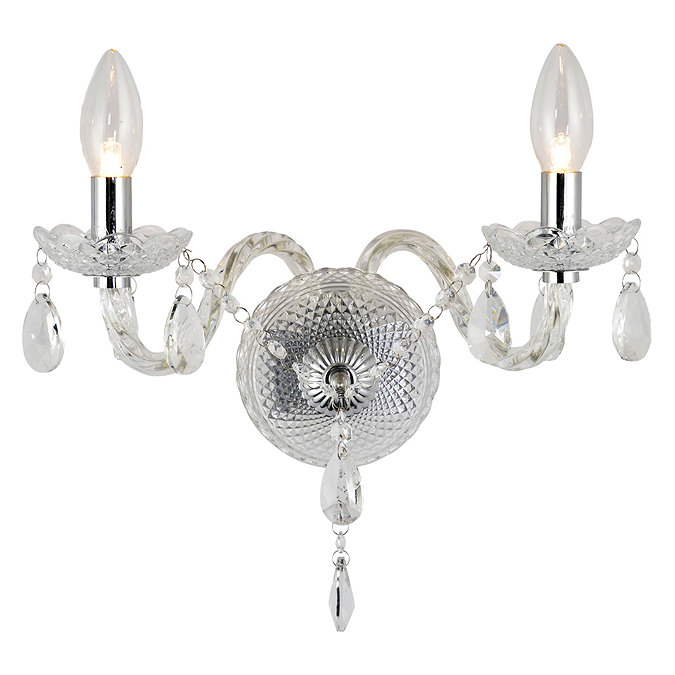 Forum Grace 2 Light Wall Fitting - SPA-27896-CHR Large Image