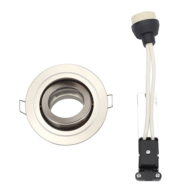Forum IP65 Chrome Adjustable Downlight - Satin Chrome - SPA-30842-SCHR  Feature Large Image