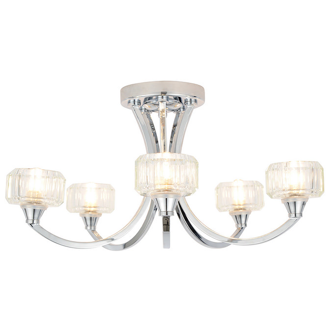 Forum - Octans 5 Light Ceiling Fitting - SPA-20280-CHR Large Image