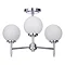 Forum Porto Chrome 3 Light Semi Flush Ceiling Fitting - SPA-31307-CHR Profile Large Image