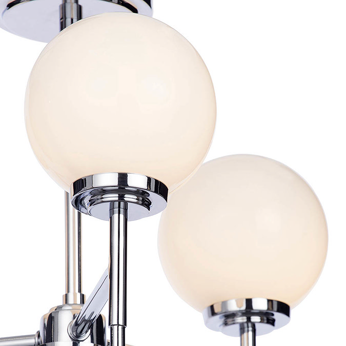 Forum Porto Chrome 3 Light Semi Flush Ceiling Fitting - SPA-31307-CHR Feature Large Image