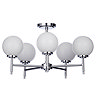 Forum Porto Chrome 5 Light Semi Flush Ceiling Fitting - SPA-31308-CHR  Profile Large Image
