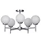 Forum Porto Chrome 5 Light Semi Flush Ceiling Fitting - SPA-31308-CHR Profile Large Image