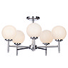 Forum Porto Chrome 5 Light Semi Flush Ceiling Fitting - SPA-31308-CHR Large Image