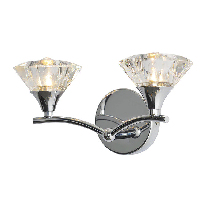 Forum Reena 2 Light Wall Fitting - SPA-29195-CHR Large Image