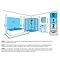 Forum Rhea LED 4 Light Acrylic Ring Bathroom Flush Ceiling Fitting - SPA-23541-CHR Profile Large Ima
