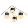Forum Rhea LED 4 Light Acrylic Ring Bathroom Flush Ceiling Fitting - SPA-23541-CHR Large Image