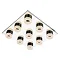 Forum Rhea LED 9 Light Acrylic Ring Bathroom Flush Ceiling Fitting - SPA-23533-CHR Large Image