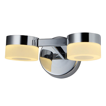 Forum Rhea LED Acrylic Ring Twin Wall Light - SPA-23618-CHR Profile Large Image