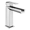 Forza Waterfall Modern Basin Mixer Tap + Waste Large Image