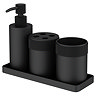 Foundry 3 Piece Accessory Set - Matt Black