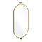Foundry 910 x 500 Swivel Capsule Mirror Brushed Brass