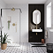 Foundry Brushed Brass Outlet Elbow with Parking Bracket, Flex and Handset