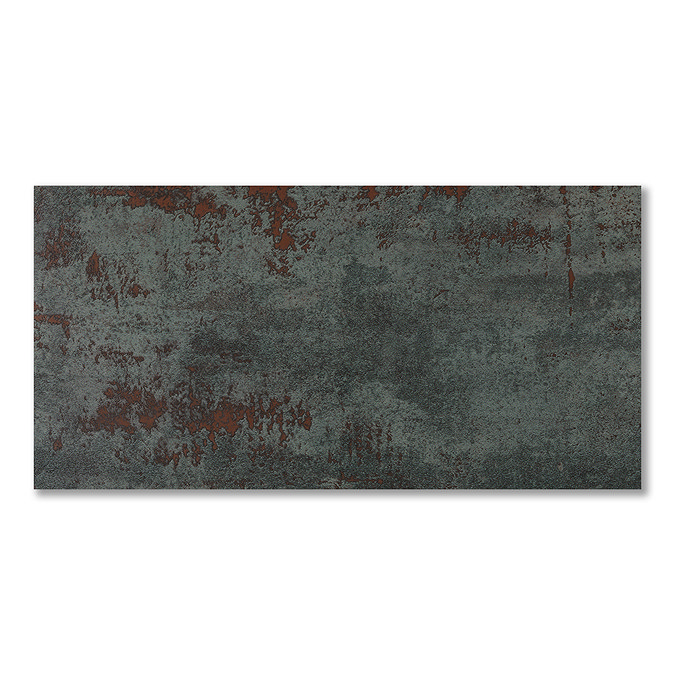 Foundry Green Oxide Metal Effect Wall & Floor Tiles - 300 x 600mm