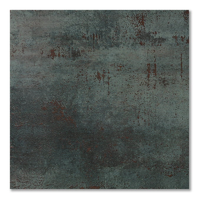 Foundry Green Oxide Metal Effect Wall & Floor Tiles - 600 x 600mm
