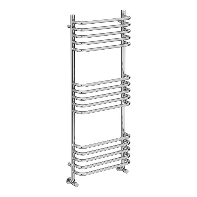 Foundry Heated Towel Rail 500 x 1200mm Brushed Chrome