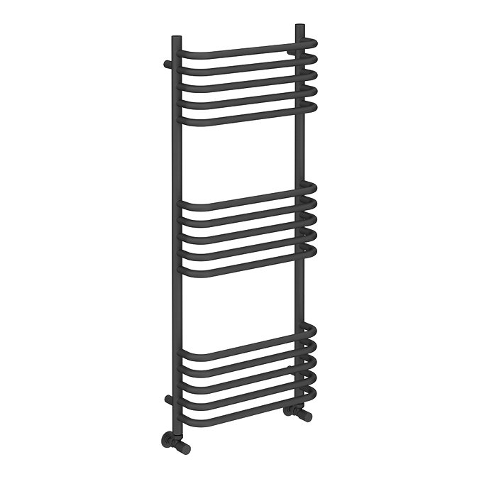 Foundry Heated Towel Rail 500 x 1200mm Matt Black