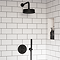 Foundry Matt Black Outlet Elbow with Parking Bracket, Flex and Handset