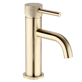 Foundry Mono Basin Tap - Brushed Brass