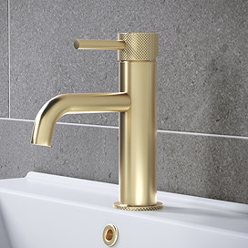 Foundry Mono Basin Tap - Brushed Brass