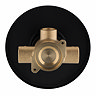 Foundry Round Concealed Shower Valve - Matt Black