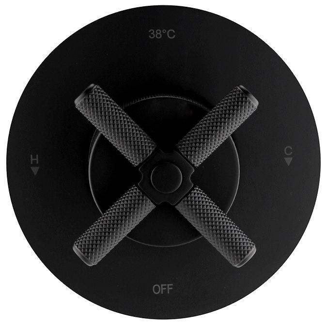 Foundry Round Concealed Shower Valve - Matt Black