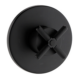Foundry Round Concealed Shower Valve - Matt Black