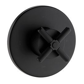 Foundry Round Concealed Shower Valve - Matt Black