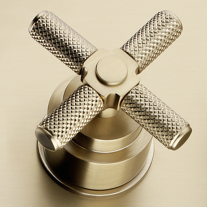 Foundry Round Concealed Shower Valve with Diverter - Brushed Brass