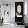 Foundry Round Concealed Shower Valve with Diverter - Matt Black