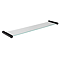 Foundry Single 550mm Glass Shelf - Matt Black