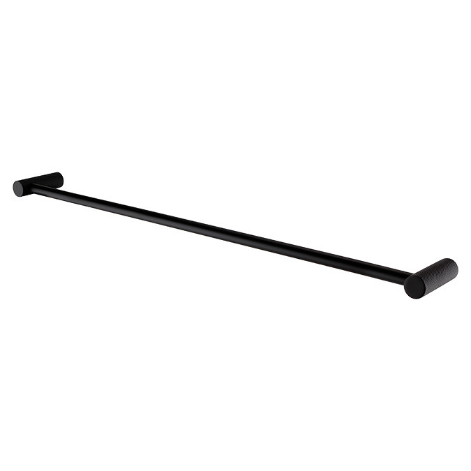 Foundry Single Towel Rail - Matt Black