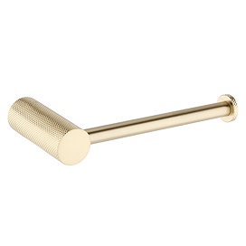 Foundry Toilet Roll Holder - Brushed Brass