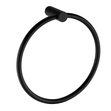 Foundry Towel Ring - Matt Black