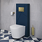 Foundry Wall Mounted Toilet Brush - Brushed Brass