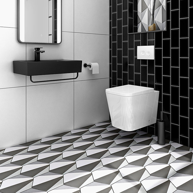Francesca Matt White Wall and Floor Tiles - 600 x 600mm