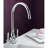 Francis Pegler Rune Monobloc Dual Flow Sink Mixer - Chrome - 4P1061 Profile Large Image