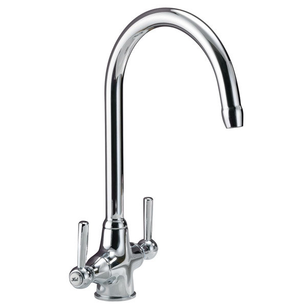 Francis Pegler Rune Monobloc Dual Flow Sink Mixer - Chrome - 4P1061 Large Image
