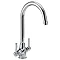 Francis Pegler Rune Monobloc Dual Flow Sink Mixer - Chrome - 4P1061 Large Image