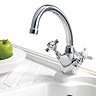 Francis Pegler Sequel Monobloc Dual Flow Sink Mixer w/ Tubular Spout - 484001 Profile Large Image