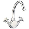 Francis Pegler Sequel Monobloc Dual Flow Sink Mixer w/ Tubular Spout - 484001 Large Image
