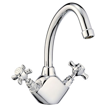 Francis Pegler Sequel Monobloc Dual Flow Sink Mixer w/ Tubular Spout - 484001 Profile Large Image