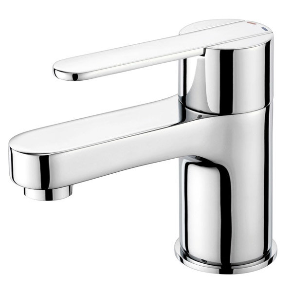 Francis Pegler Strata Mini Monobloc Basin Mixer w/ Click Waste - Chrome - 4K6002 Large Image