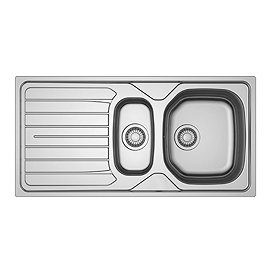 Franke 1.5 Bowl Single Drainer Stainless Steel Kitchen Sink Large Image