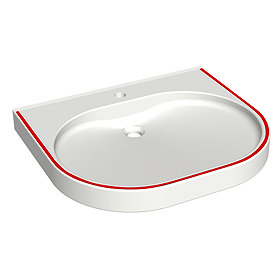 Franke ANMW502-RED VariusCare wheelchair accessible washbasin Large Image