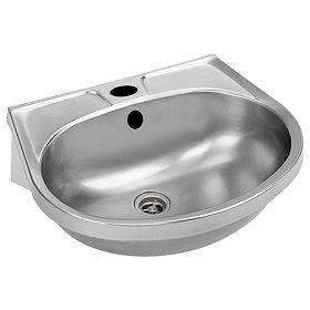 Franke BS205-M Stainless Steel Washbasin with Overflow, Single Tap Hole and Plug & Chain Large Image