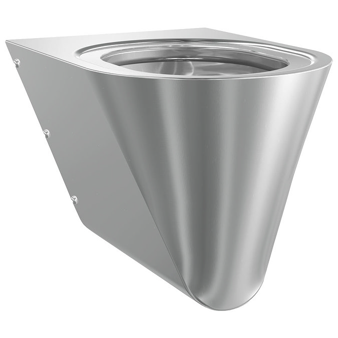 Franke Campus CMPX592 Stainless Steel Wall Hung WC Pan without Toilet Seat Large Image